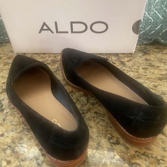 ALDO Clarencea-93 Women's Slip On size 6 Black Suede Shoes - Picture 5 of 6